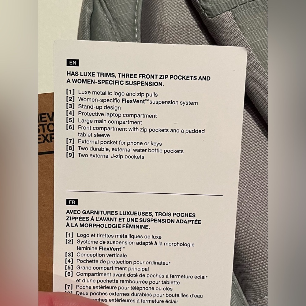 The North Face Surge Luxe Gray/mint Backpack 31L Laptop Travel Bag NWT - Picture 6 of 8